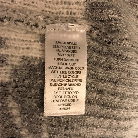 Liz Claiborne Mock Neck Long Sleeve Floral Sweater Size Large - Picture 7 of 9